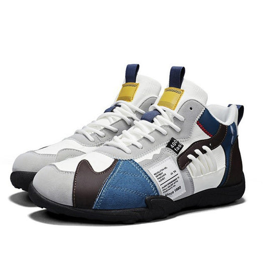 Damen Sportliche High-Top Sneakers mit robuster Profilsohle und atmungsaktiven Einsätzen EB