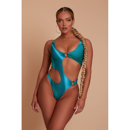 Damen Einteiliger Badeanzug mit aufregendem Cut-Out-Design und sportlichem Schnitt EB
