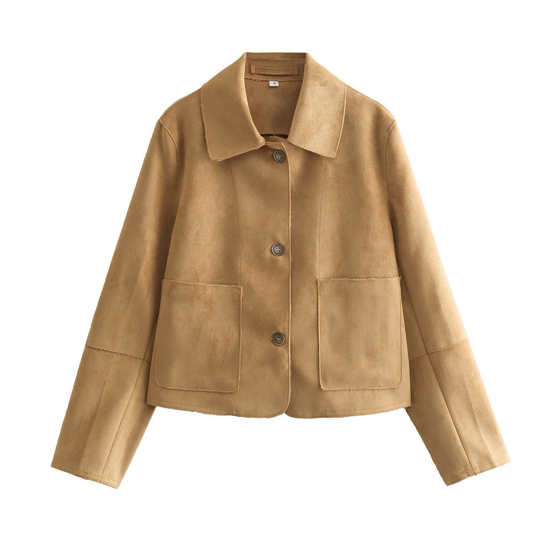 Damen Dünne Wildlederjacke EB
