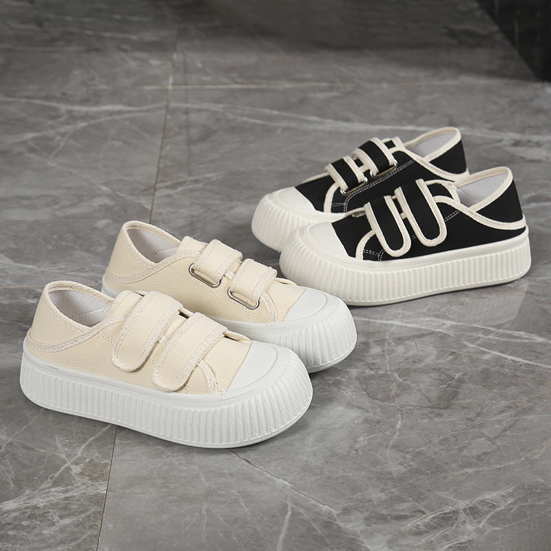 Damen Modische Sneaker mit verstellbarem Klettverschluss und dämpfender Sohle EB