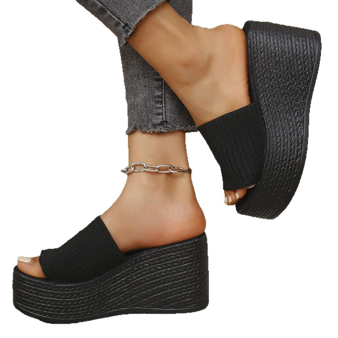 Damen Wedge-Pantoletten mit komfortablem Fußbett und flexiblem Obermaterial EB