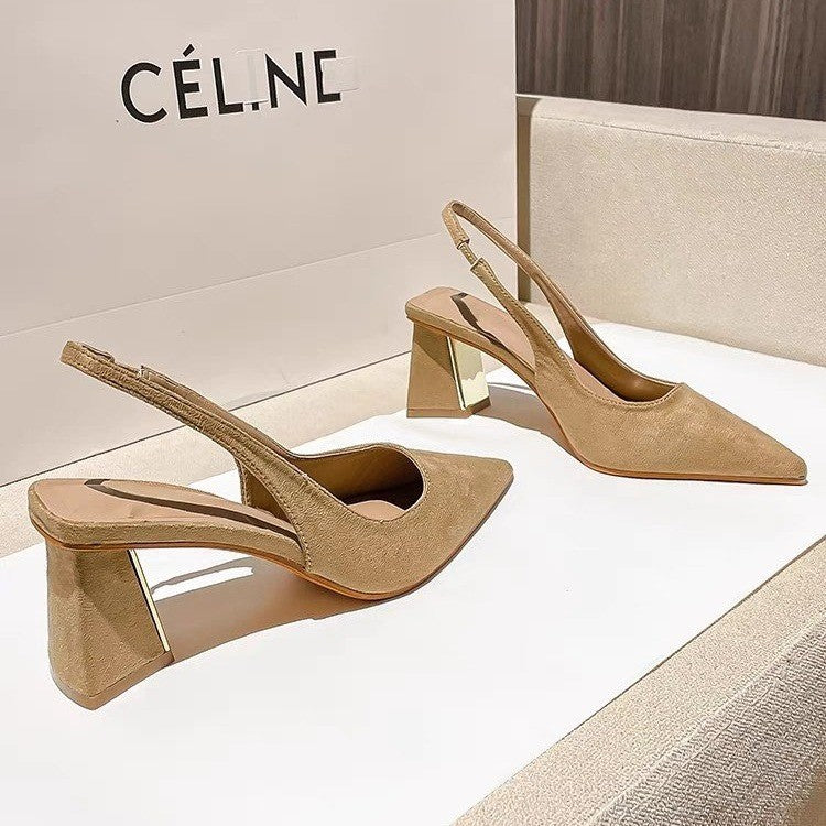 Damen Slingback-Pumps mit quadratischem Absatz EB