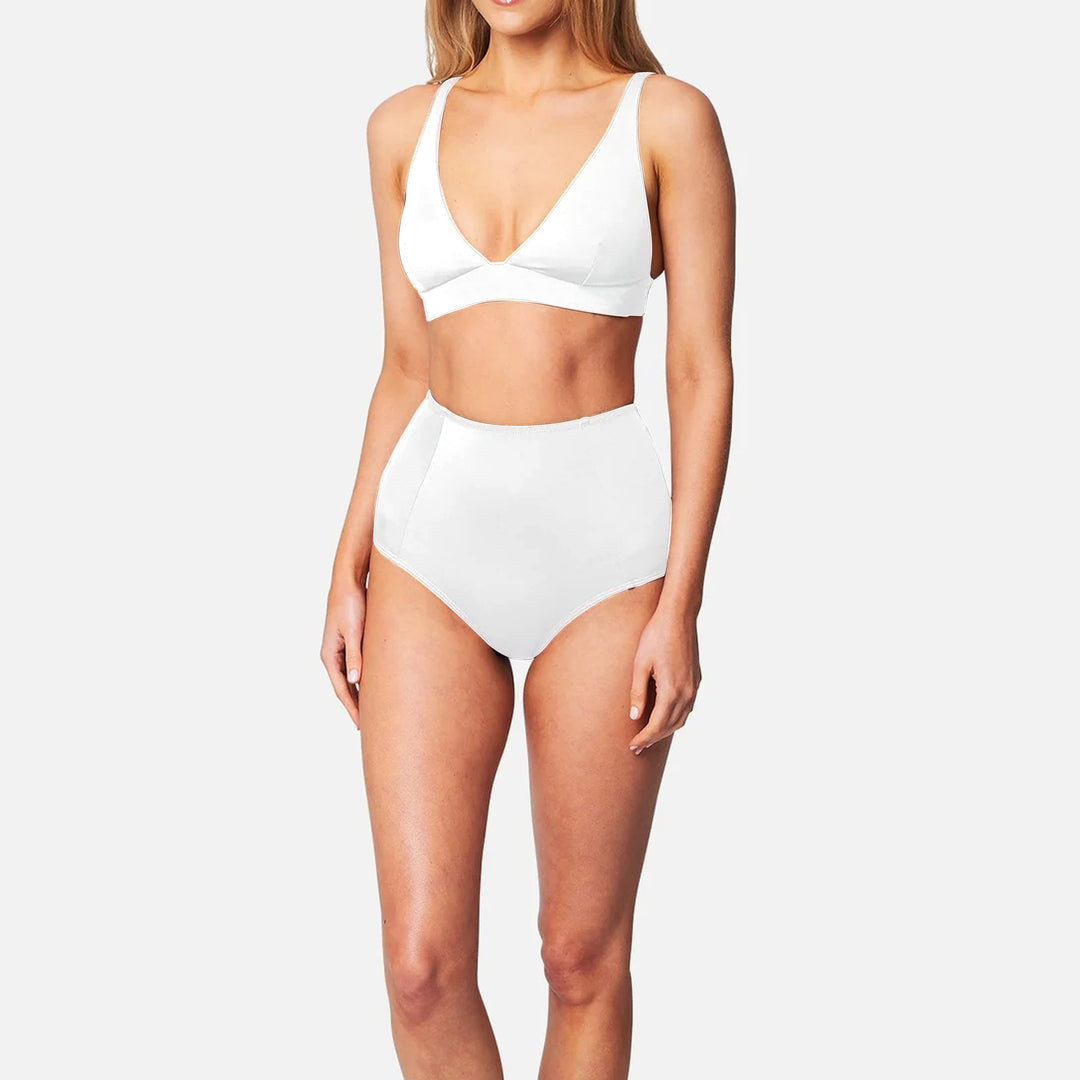 Damen Hochgeschnittener Bikini mit vorteilhaftem Schnitt EB