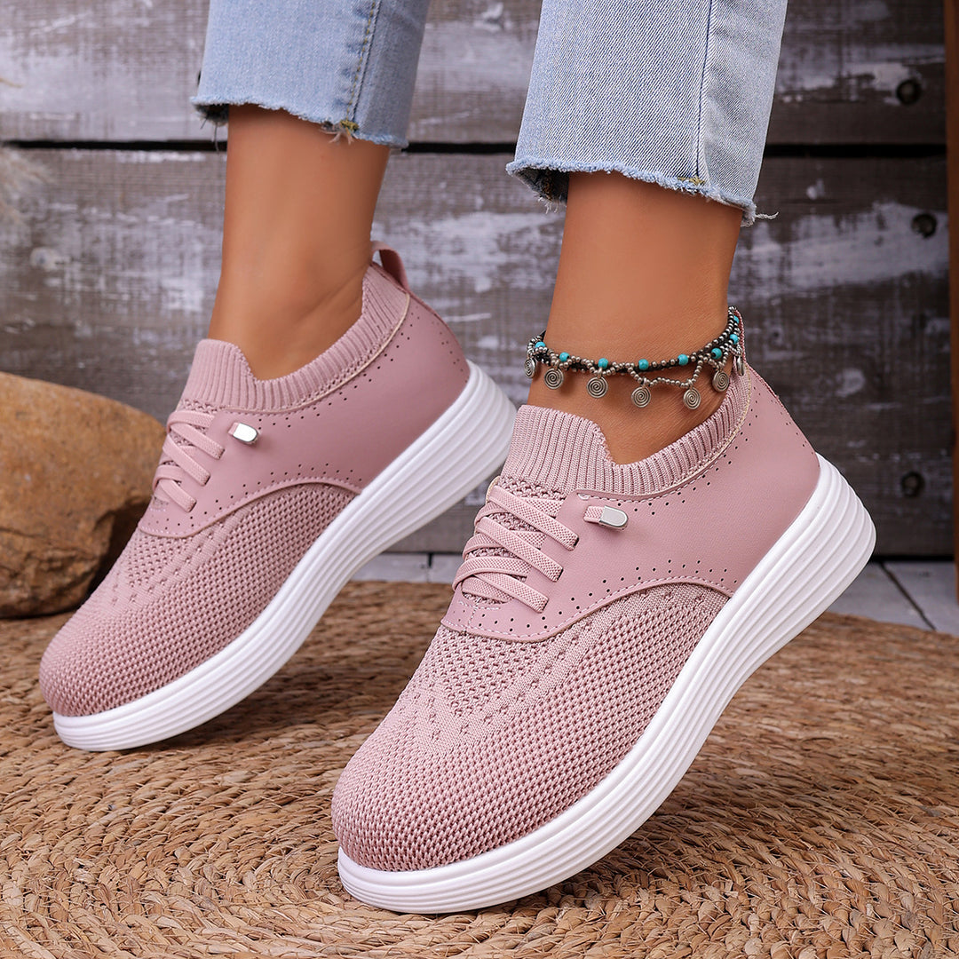 Damen Atmungsaktive Sneakers mit innovativem Strickdesign EB
