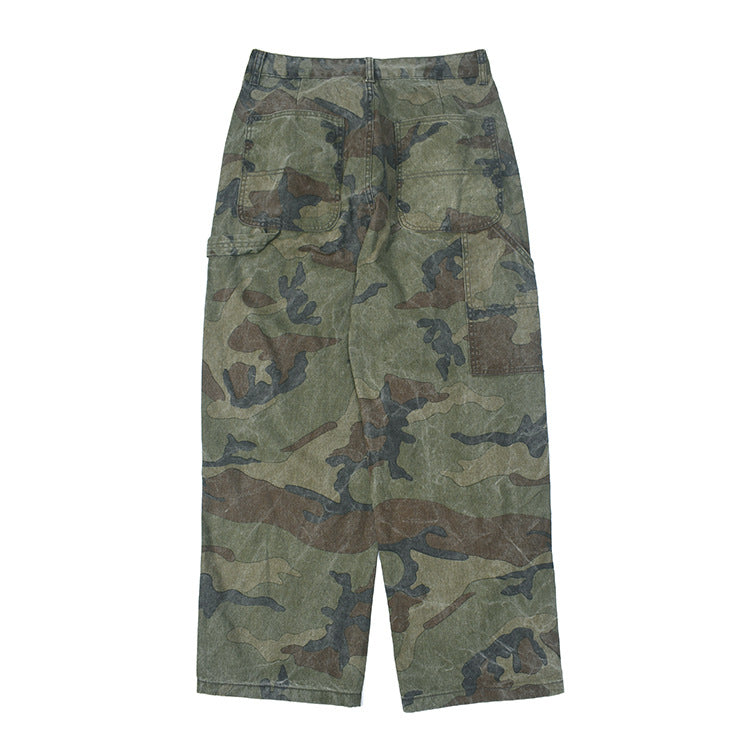 Damen Cargohose mit multifunktionalen Taschen und modernem Camouflage-Design EB