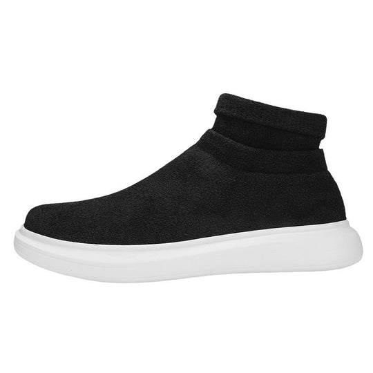 Damen High-Top Stricksneaker mit elastischem Schaft EB