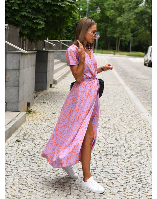 Damen Maxikleid mit floralem Muster EB