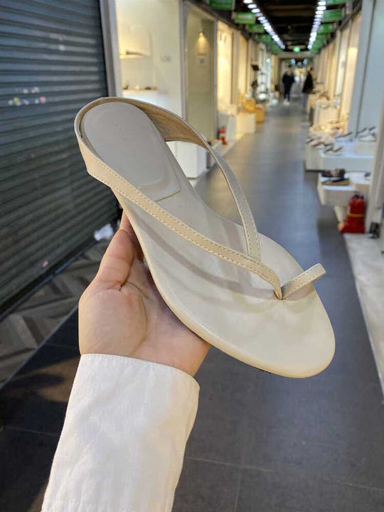 Damen elegante Zehentrenner-Sandalen mit komfortabler Fußbettgestaltung EB