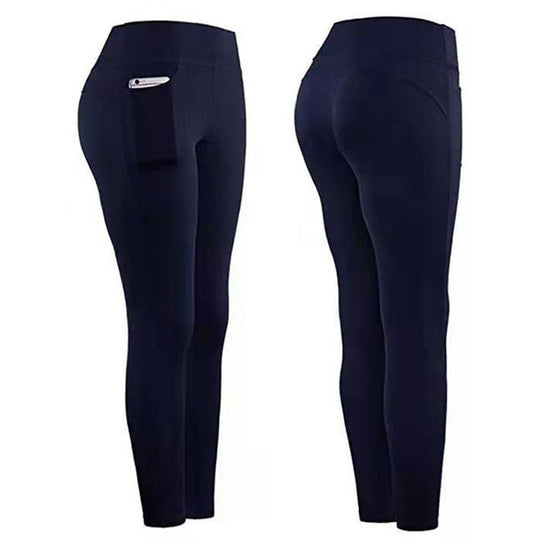 Damen Hochleistungs-Leggings mit praktischen Seitentaschen EB