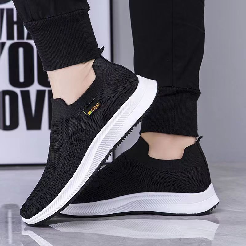 Damen Leichte Slip-On Sneakers mit atmungsaktivem Obermaterial EB
