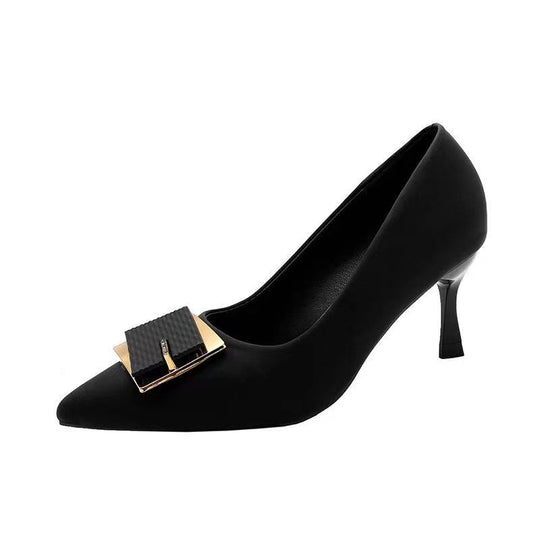 Damen stilvolle Pumps mit modischem Schmuckdetail und elegantem Absatz EB