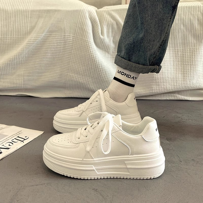 Damen Modische Plateau Sneakers mit komfortablem Rückenschutz EB