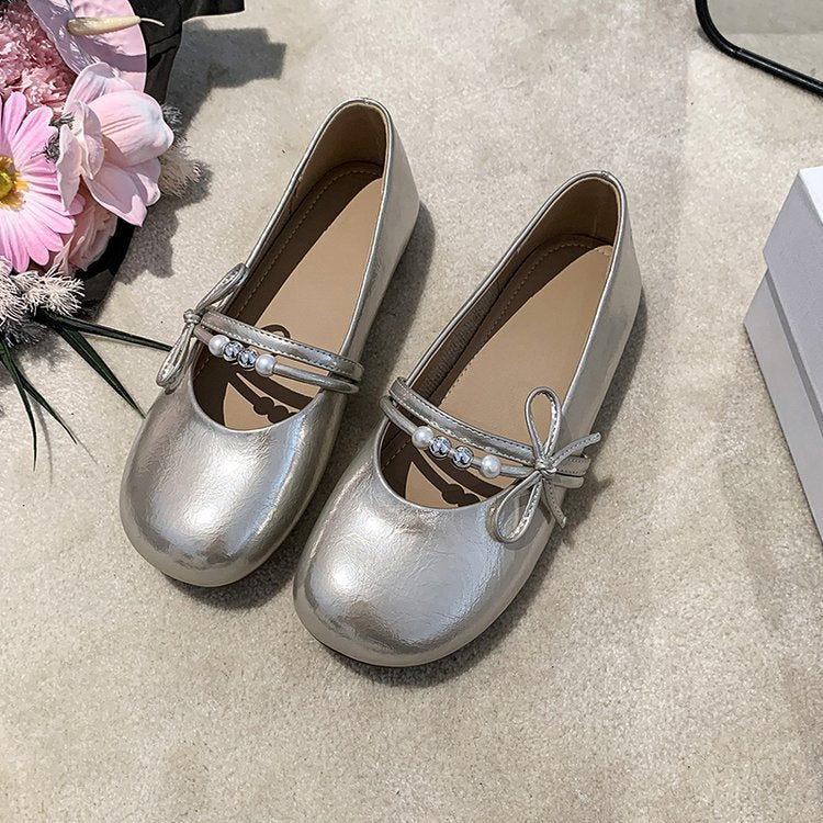 Damen Ballerinas mit Schmuckdetail und elegantem Riemen EB