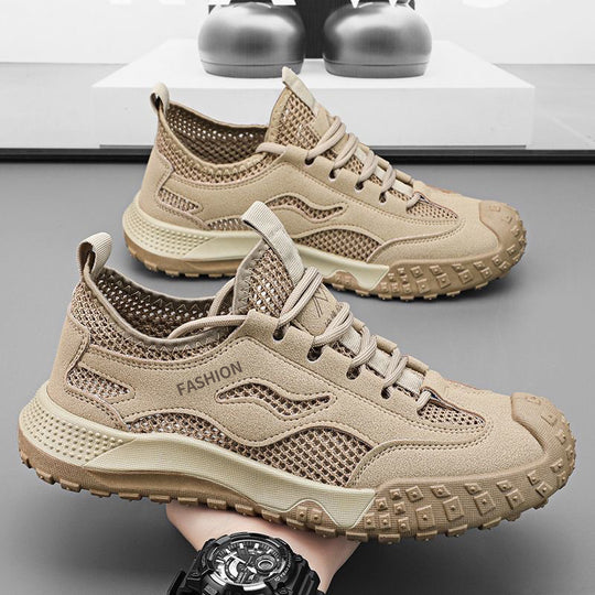 Damen Sportliche Freizeitsneaker mit atmungsaktiven Mesh-Einsätzen und strapazierfähiger Sohle EB
