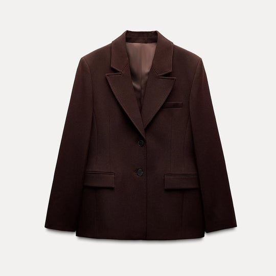 Damen Modischer Blazer mit schickem Schnitt und praktischen Taschen EB