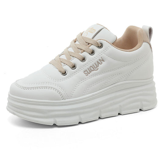 Damen Plattform Sneakers mit schockabsorbierender Sohle und atmungsaktiver Innenausstattung EB