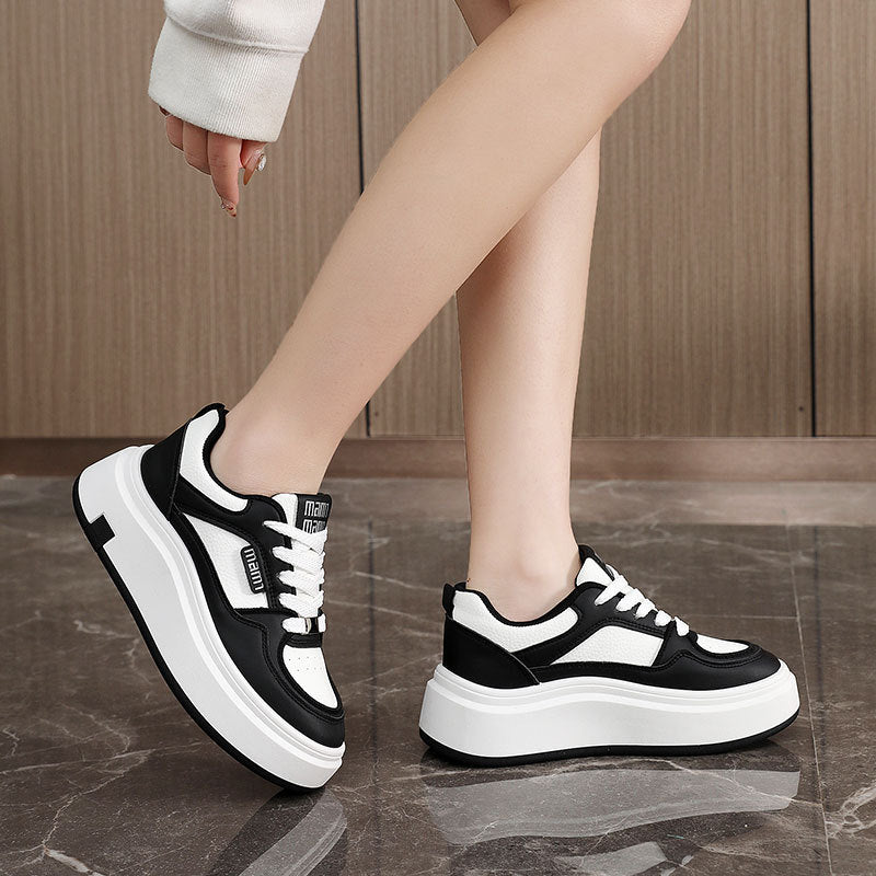 Damen modische Plateau Sneakers mit ergonomischer Dämpfung und trendigem Design EB