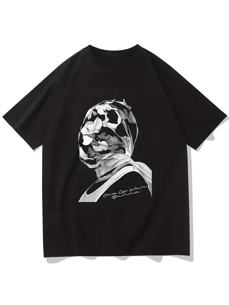 Damen T-Shirt mit künstlerischem Floral-Motiv und lässigem Schnitt EB