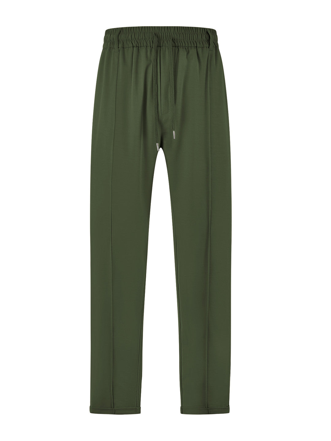 Damen nan elegante Jersey-Hose mit Bügelfalte Tunnelzugbund und schmaler Beinführung EB