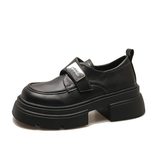 Damen elegante Loafers mit Metallakzent und robuster Sohle EB