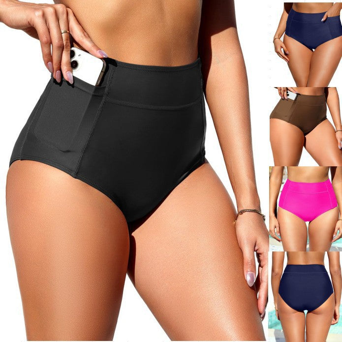Damen Hochtaillierte Badeshorts EB