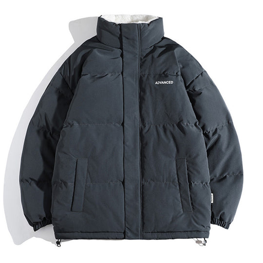 Damen vielseitige Pufferjacke mit hohem Kragen und weichem Fleecefutter EB