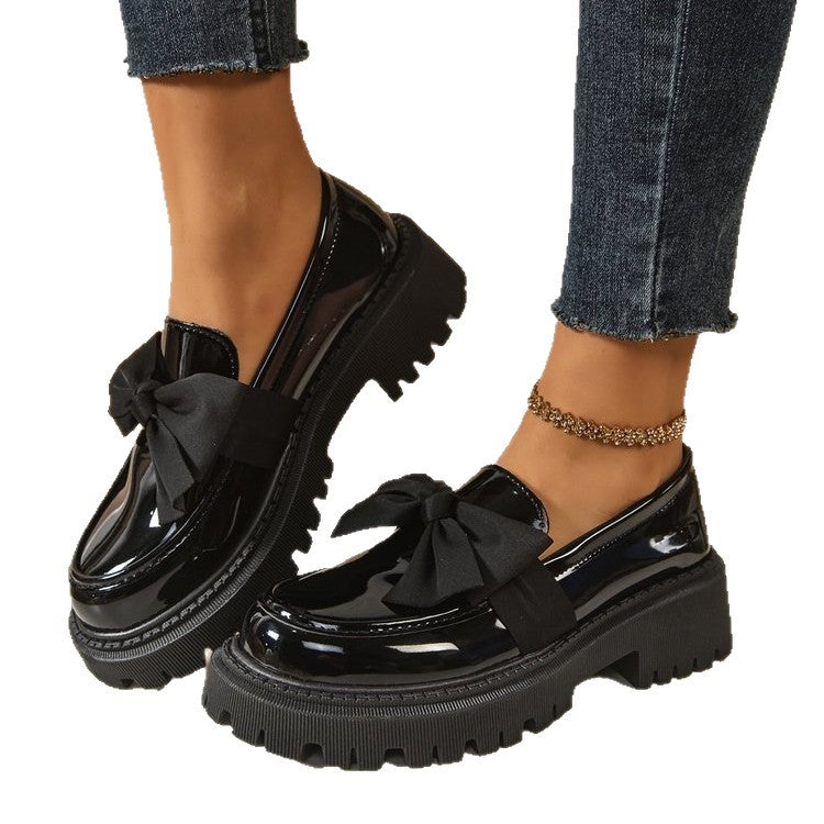 Damen Elegante Slipper mit dekorativer Schleifenverzierung und rutschfester Sohle EB