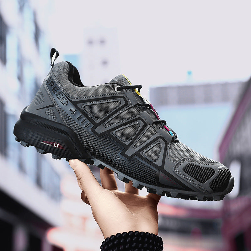 Damen Sportliche Trailrunning-Schuhe mit rutschfester Profilsohle und atmungsaktivem Obermaterial EB