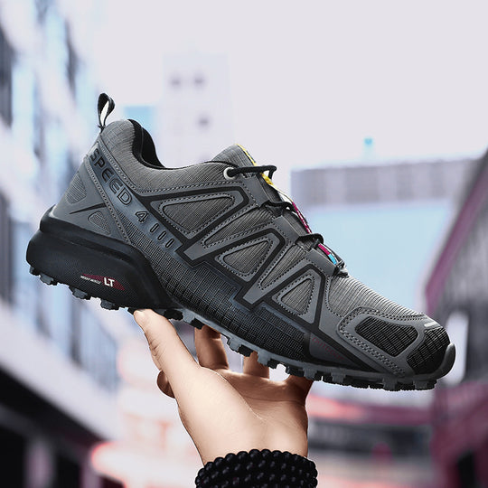 Damen Sportliche Trailrunning-Schuhe mit rutschfester Profilsohle und atmungsaktivem Obermaterial EB