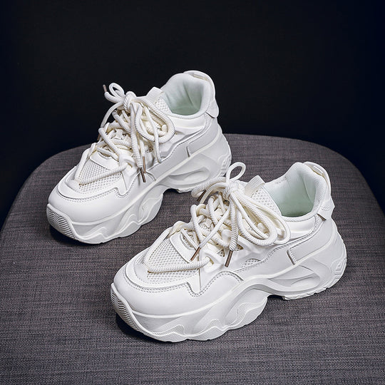 Damen Sportliche Chunky Sneakers mit atmungsaktivem Obermaterial und rutschfester Sohle EB