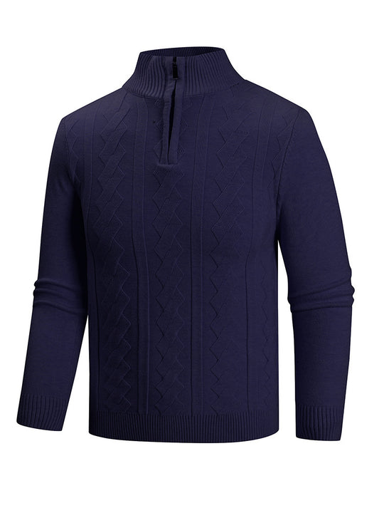 Herren Strickpullover mit hohem Kragen EB