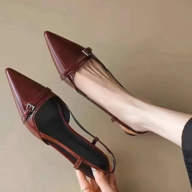 Damen Slingbacks mit elegantem Blockabsatz EB