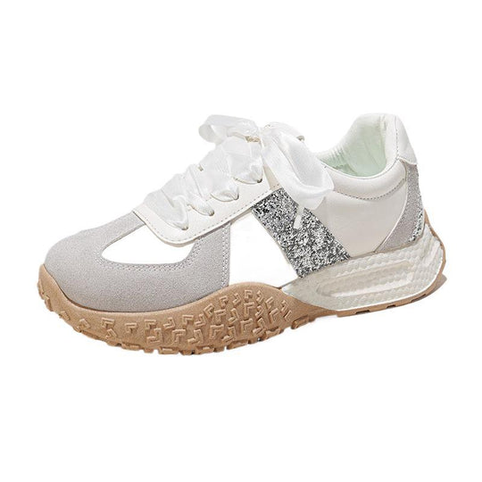 Damen Sportliche Sneakers mit glitzernden Designelementen EB