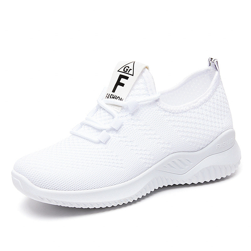 Damen Sportliche und atmungsaktive Mesh-Laufschuhe mit elastischem Schnürsystem EB