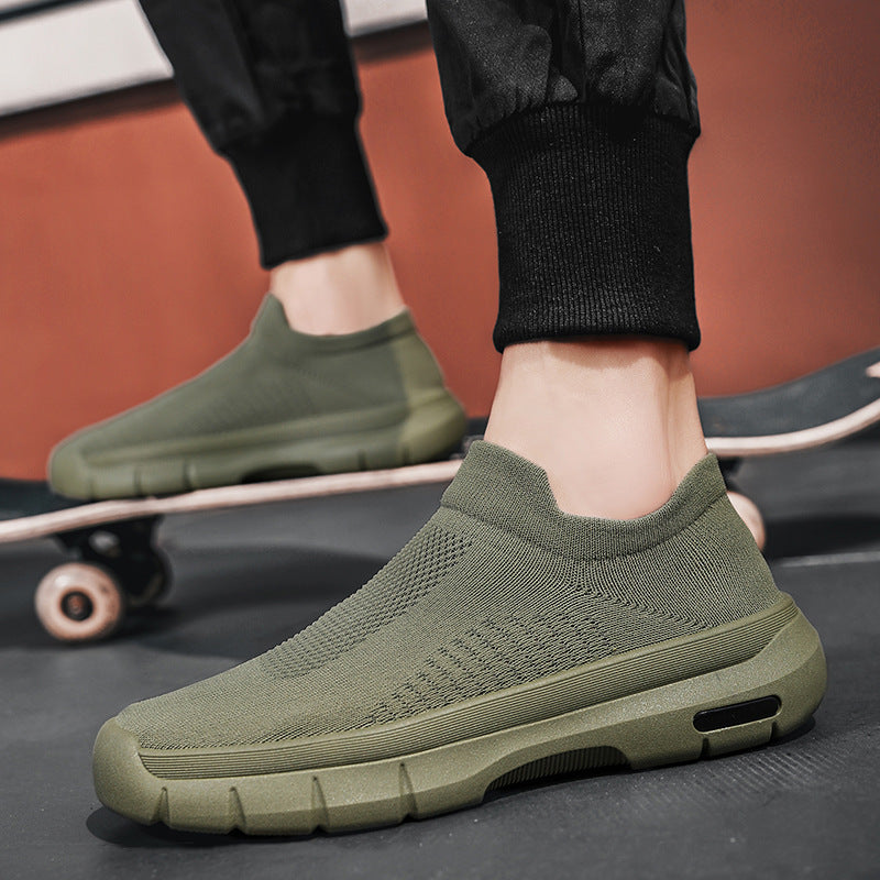 Damen Atmungsaktive Slip-On Sneakers mit elastischem Obermaterial EB