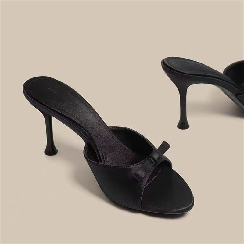Damen elegante Mules mit raffiniertem Schlappen-Design EB