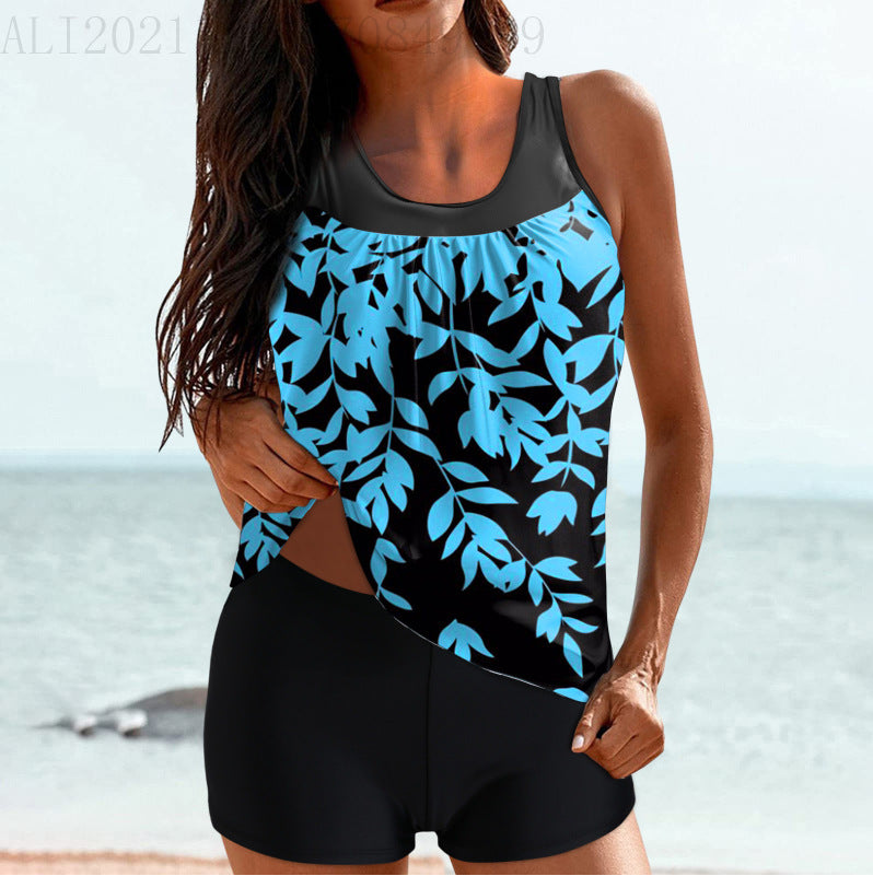Damen Sportliches Strandoutfit mit modischer Raffung EB