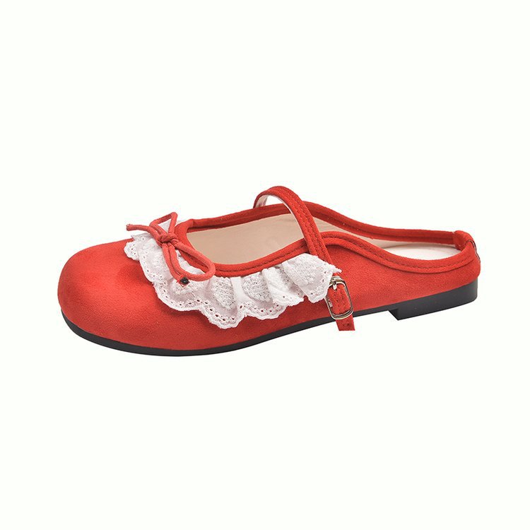 Damen Mokassins mit dekorativem Riemchen und rutschfester Sohle EB