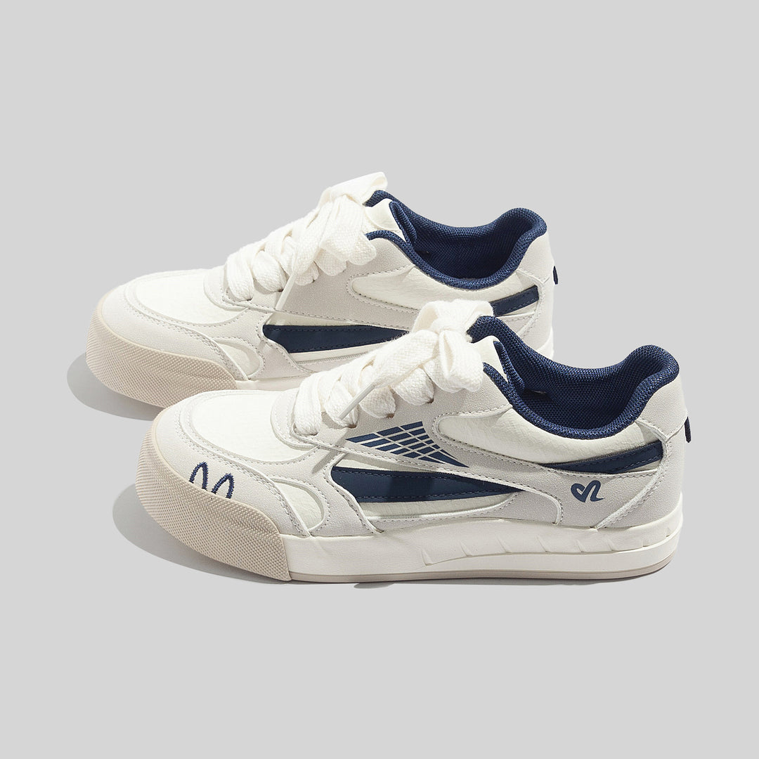 Damen Sportliche Sneakers mit atmungsaktiver Oberflächenstruktur und strapazierfähiger Laufsohle EB