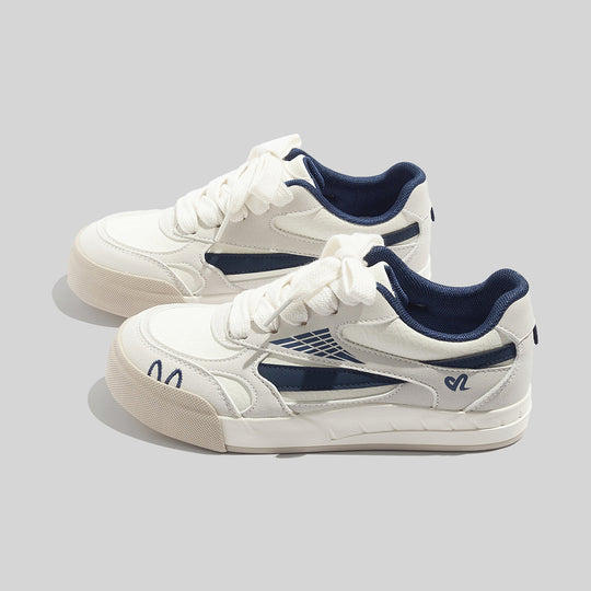 Damen Sportliche Sneakers mit atmungsaktiver Oberflächenstruktur und strapazierfähiger Laufsohle EB