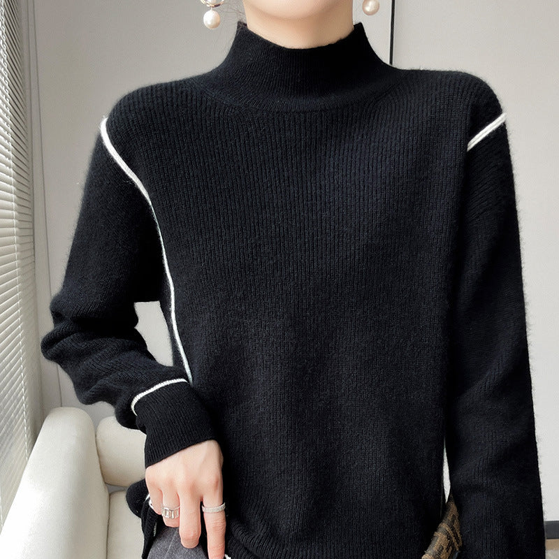 EB | Eleganter schlichter Rollkragenpullover