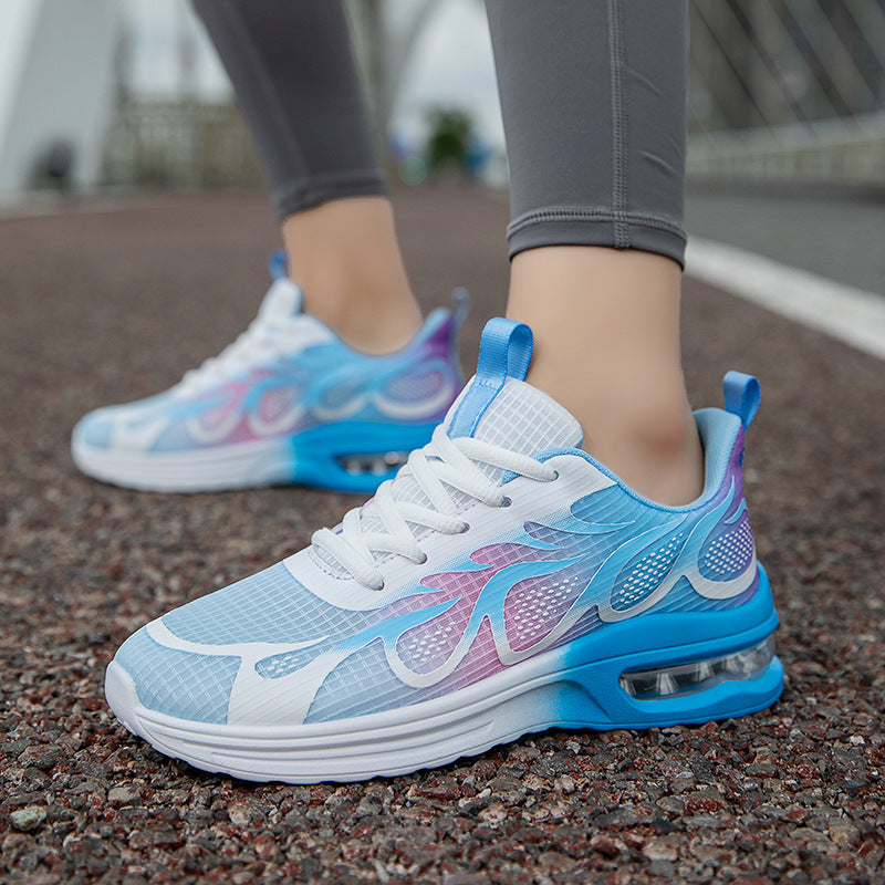 Damen Sportliche Sneakers mit atmungsaktiver Oberflächenstruktur und stützender Dämpfung EB