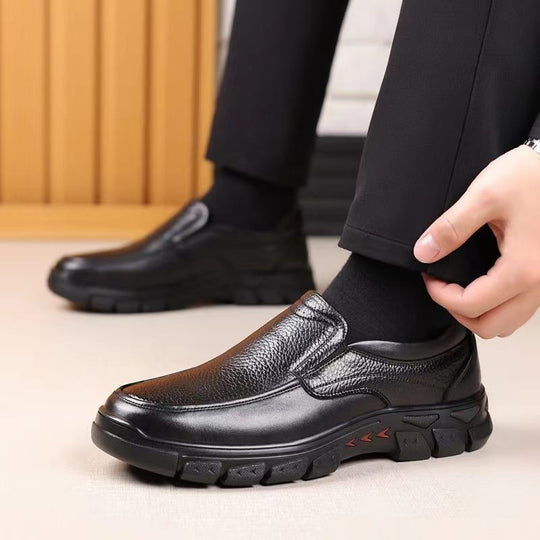 Damen Hochwertige Slip-On Lederschuhe mit ergonomischer Fußbettgestaltung EB