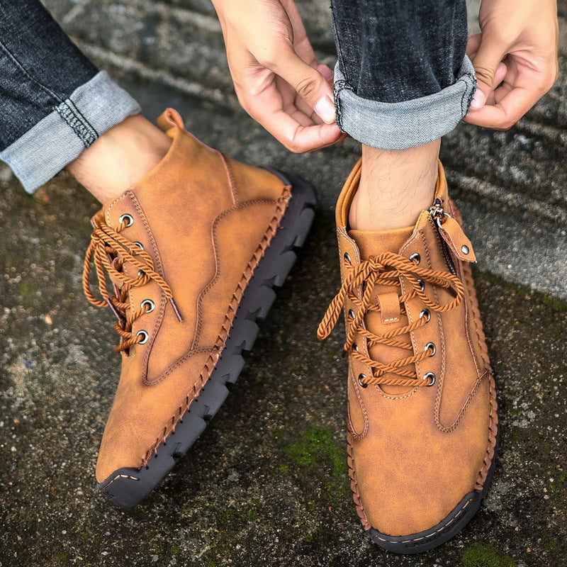 Herren robuste Wanderstiefel mit seitlichem Reißverschluss EB