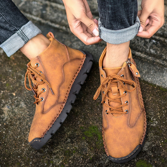 Herren robuste Wanderstiefel mit seitlichem Reißverschluss EB
