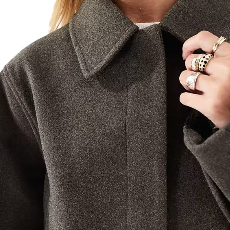 Damen Kurze, kuschelige Jacke aus weichem Wollmix EB