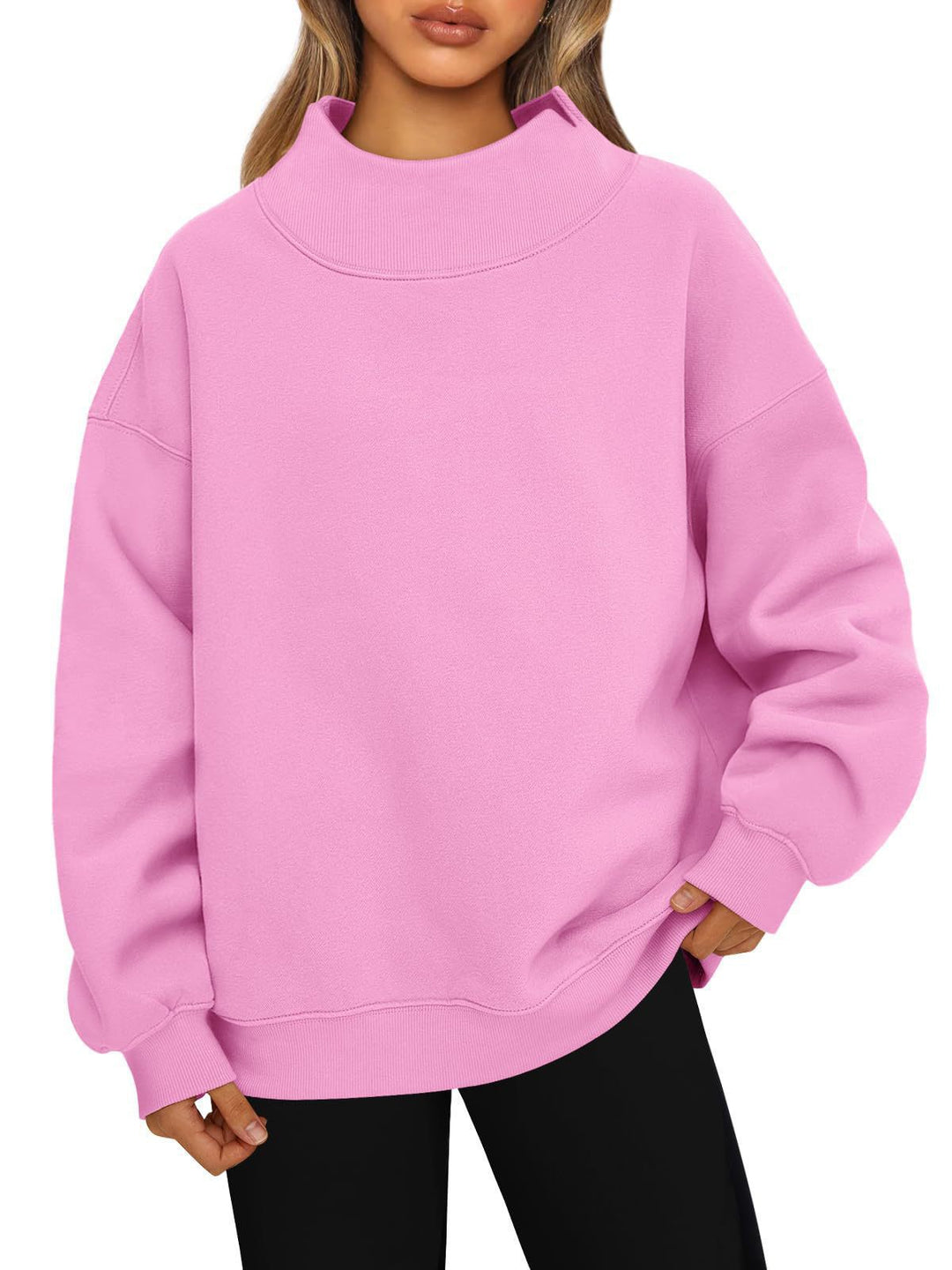 Damen Hochwertiger Stehkragen-Sweater EB