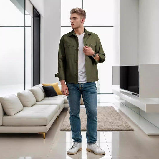 Herren lässige Utility-Jacke EB