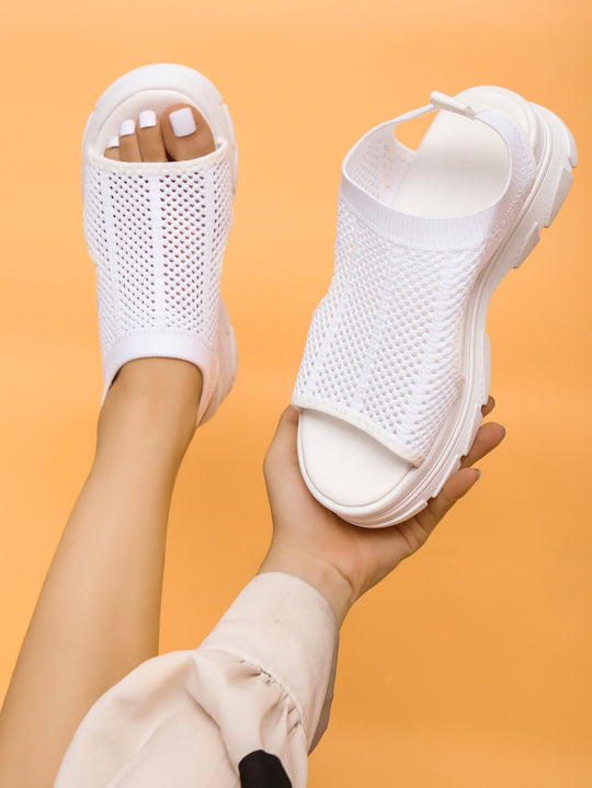 Damen Atmungsaktive Netz-Sandalen mit komfortabler Sohle und flexiblem Riemendesign EB