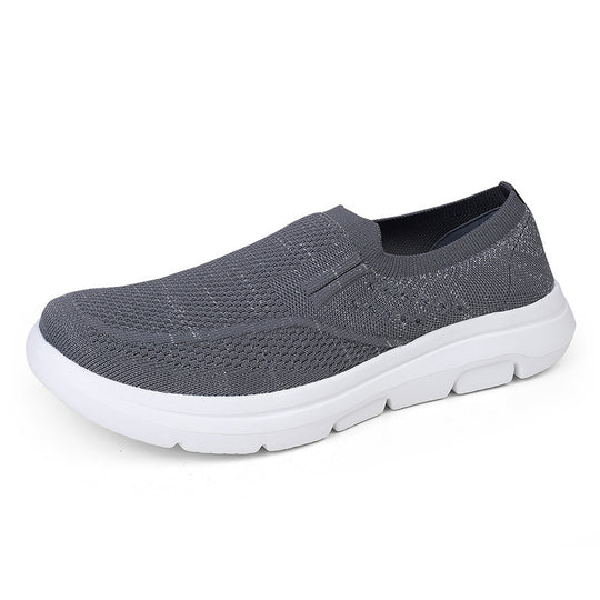 Damen Slip-On Sneakers mit atmungsaktivem Strick-Obermaterial EB